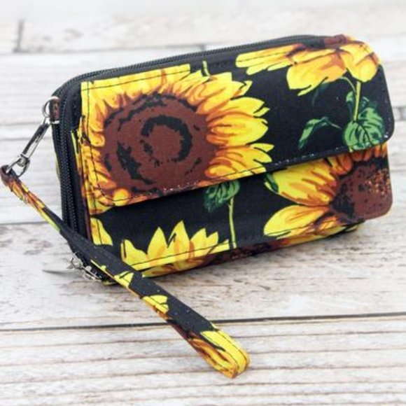 Handbags - NWT Sunflower Crossbody Organizer
